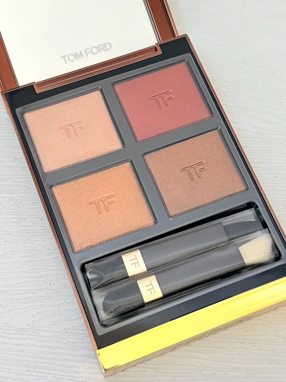Tom‎ Ford Eye Color Quad Cognac Rose Eyeshadow Palette*NEW Case Has Light Scuffs